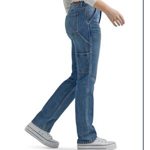 Wrangler Womens High Rise Straight Leg Carpenter Jean